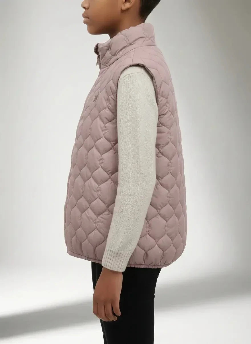 Polo Girls Payton Rose Taupe Puffer Jacket - view 3