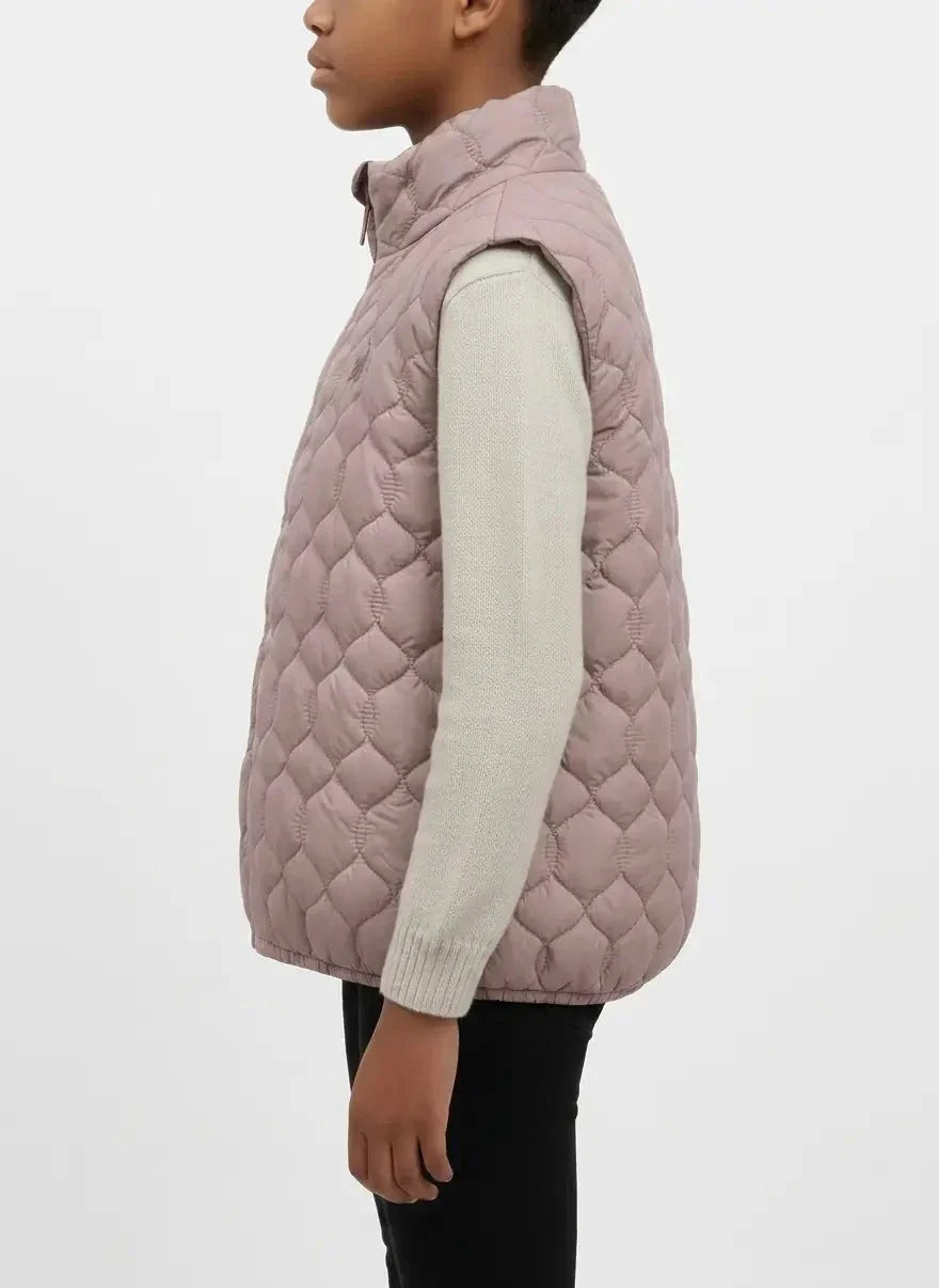 Polo Girls Payton Rose Taupe Puffer Jacket - view 7