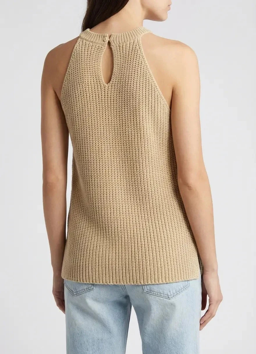 Polo Harlow Knitted Stone Halter Top - view 2
