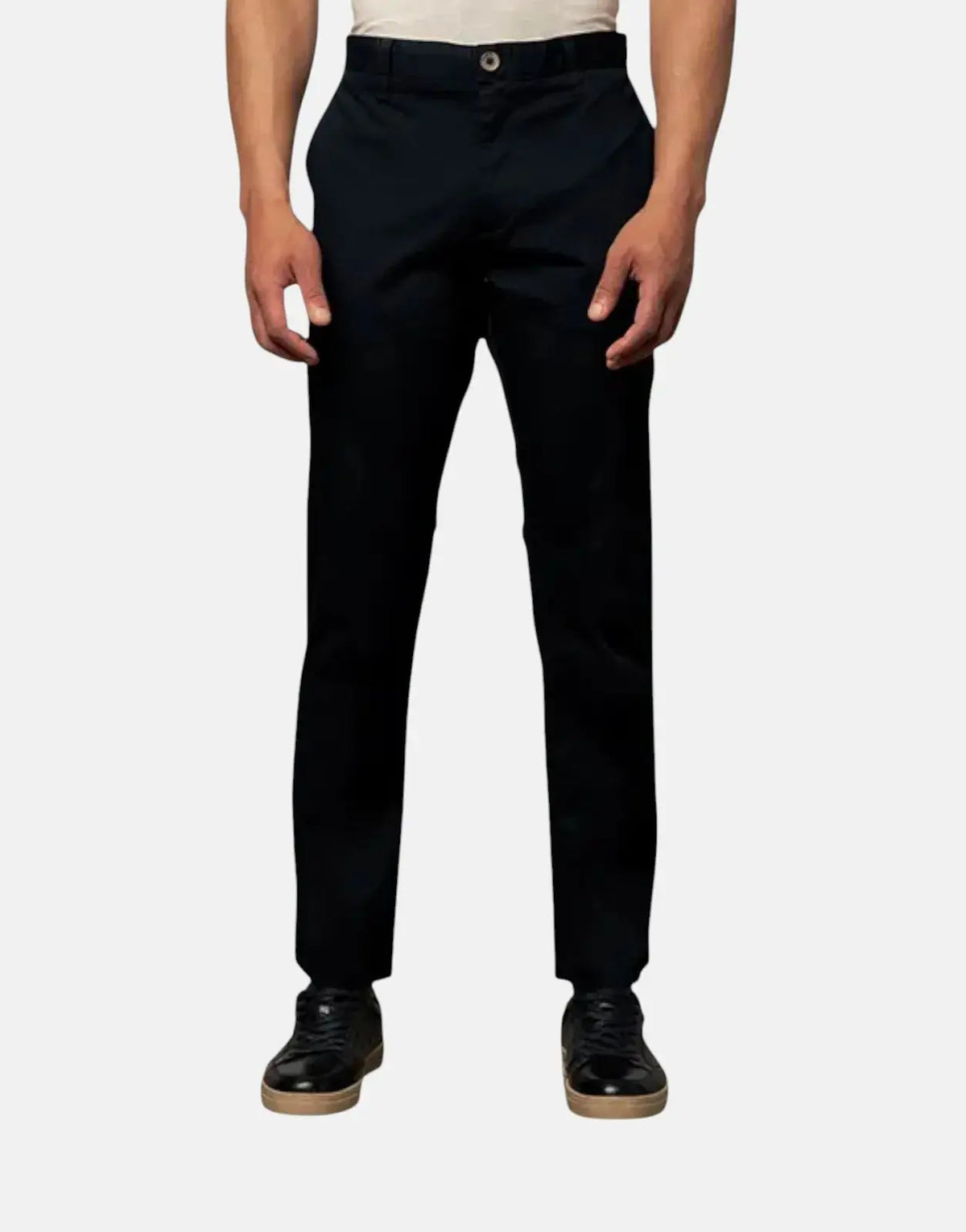 Polo Milan Straight Leg Black Chino Pants