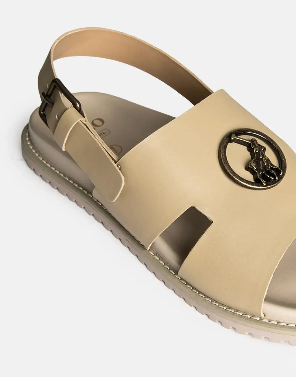 Polo Moulded Trim Taupe Mens Sandals - view 5