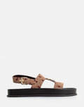 Polo Moulded Unit Trim Sandal Burgundy Jacquard
