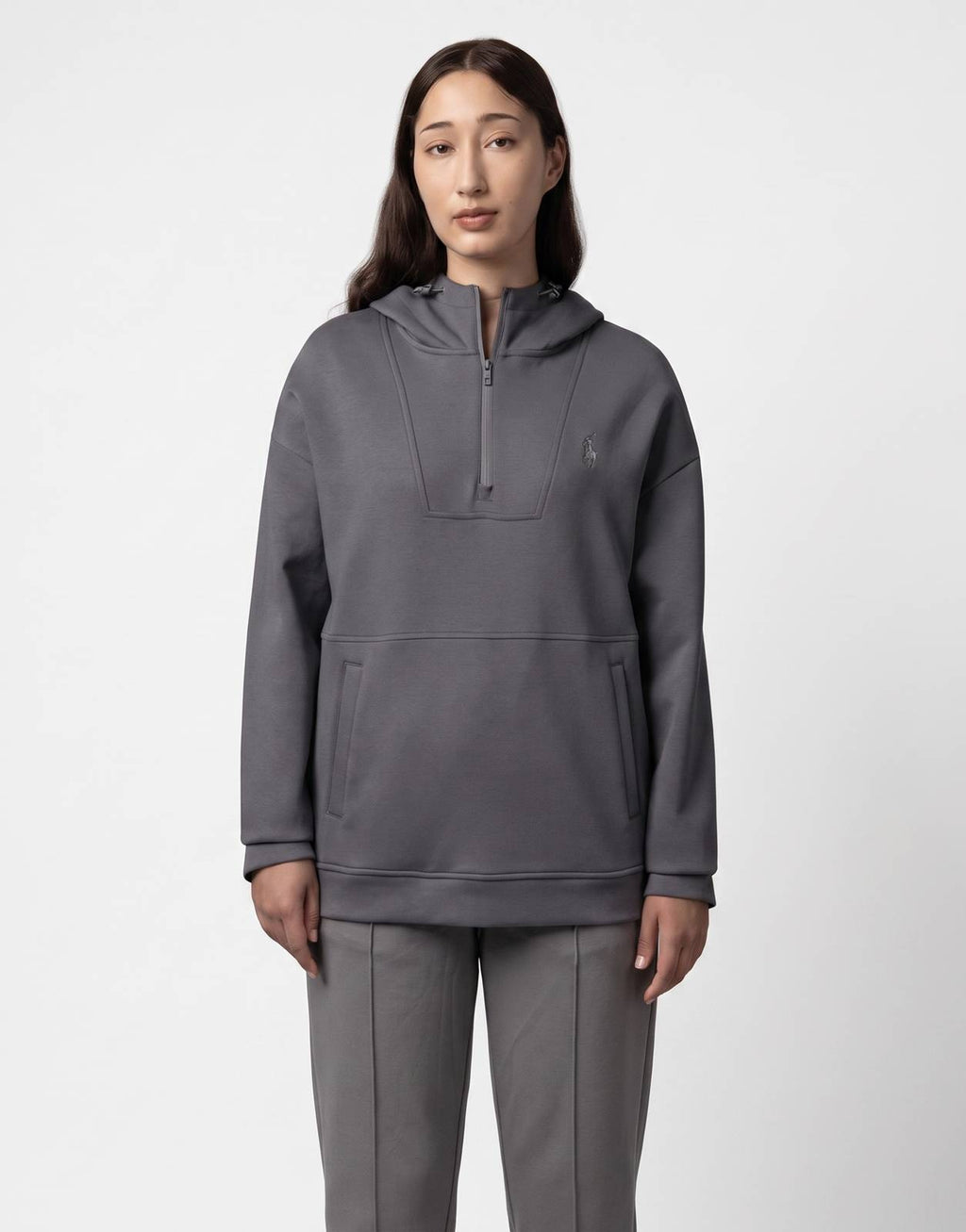 Polo Robyn LS Gunmetal Track Top