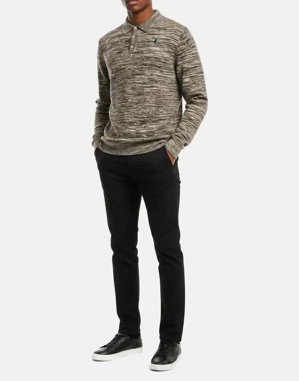 Polo Space Dye Brown Knitwear - view 5
