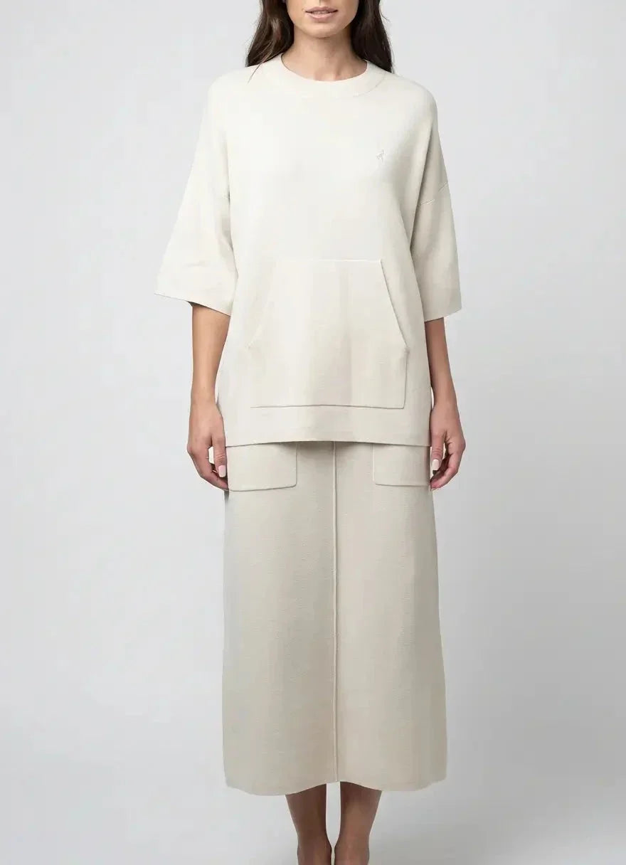 Polo Tiffany Oatmeal Knitted Top