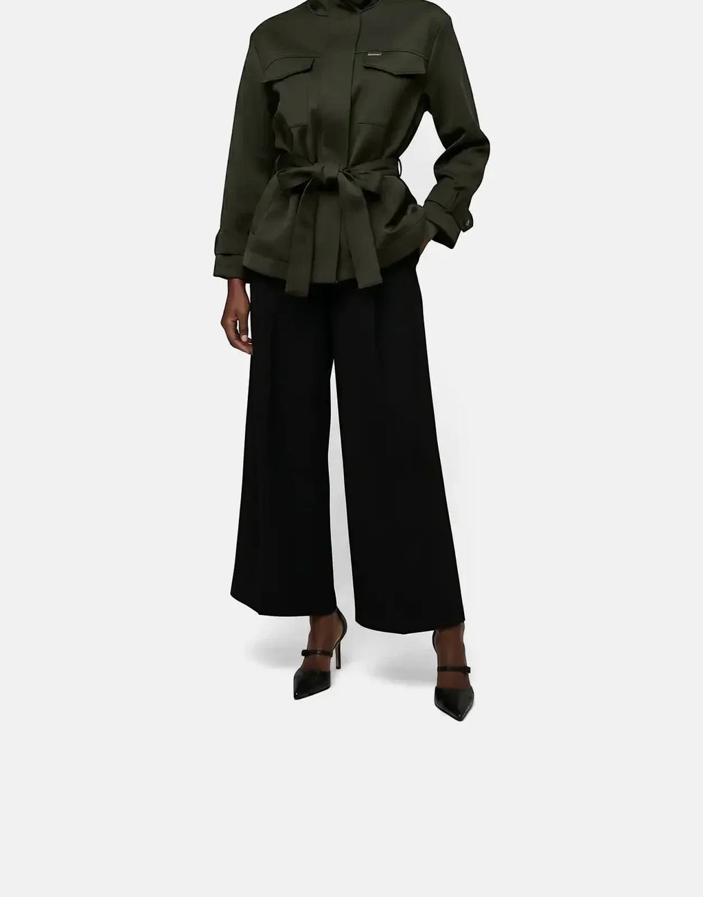 Polo Yuri Olive Wool Jacket - view 2