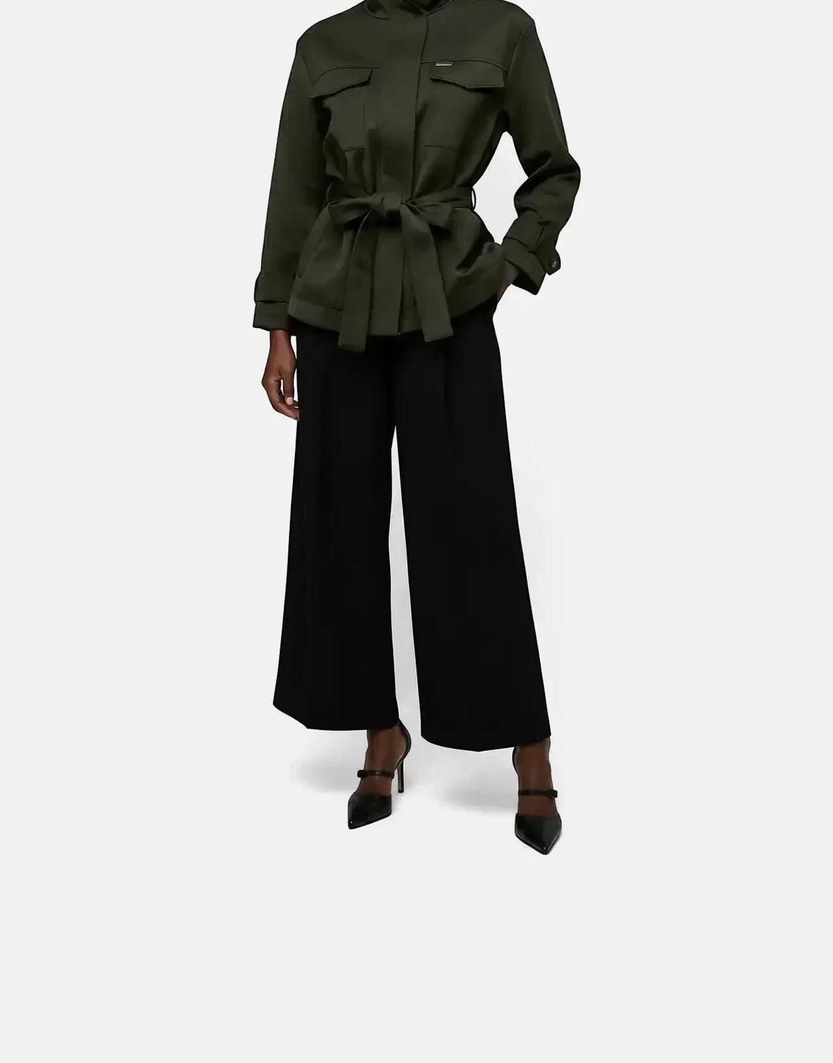 Polo Yuri Olive Wool Jacket - view 2
