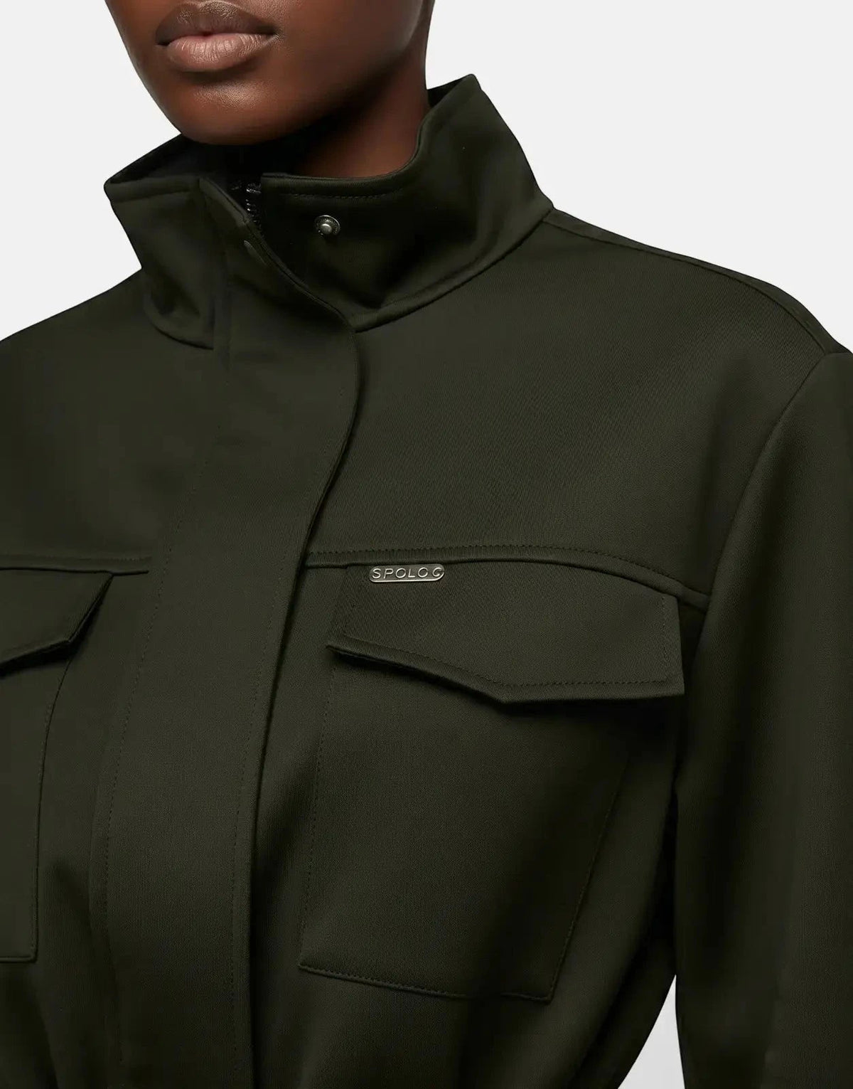 Polo Yuri Olive Wool Jacket - view 5