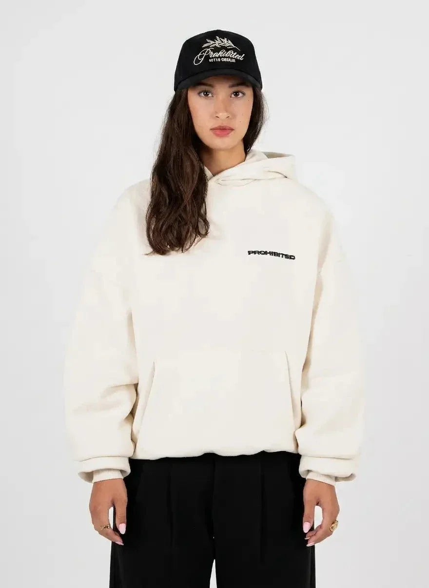 Prohibited 10110 Cream Hoodie