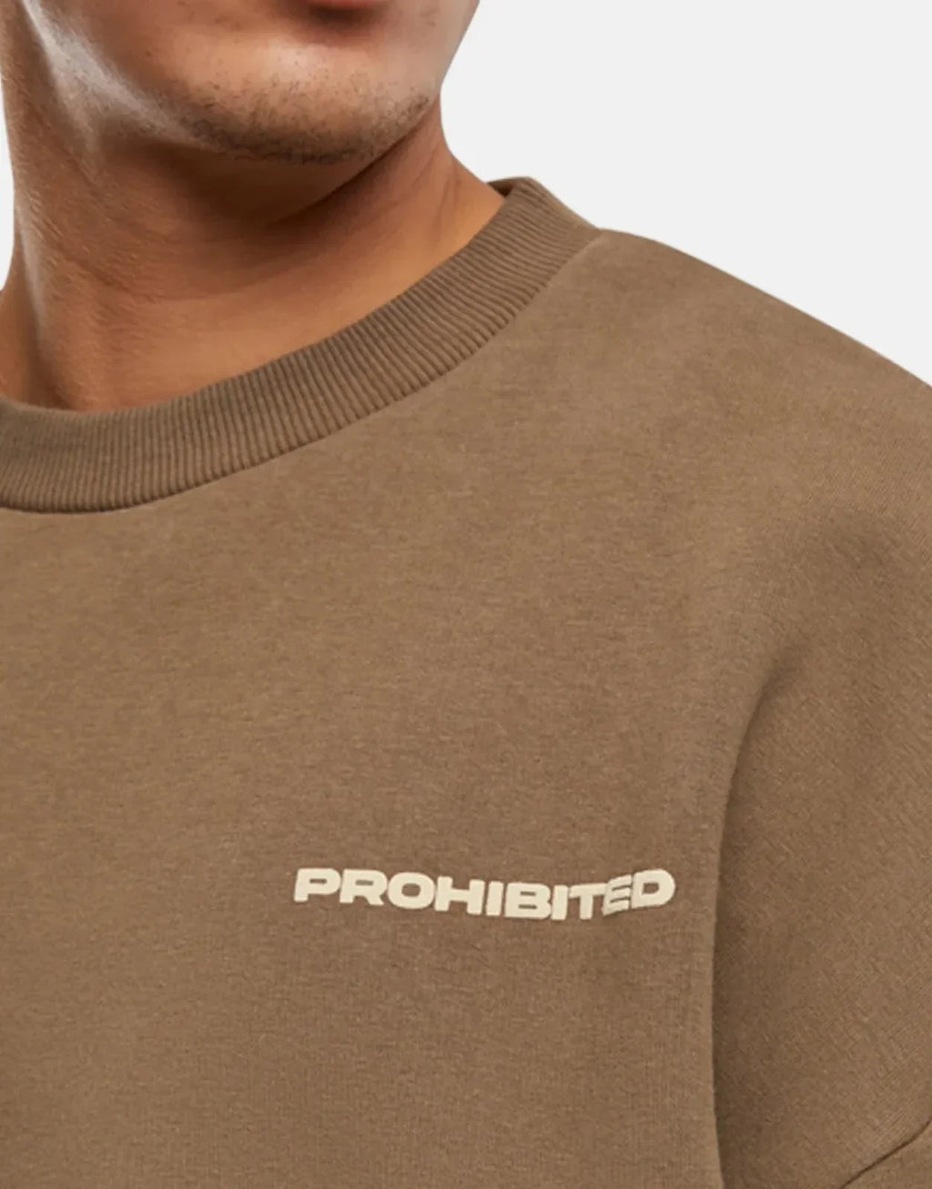 Prohibited 10119 Crew Neck Mokka Sweatshirt - view 4