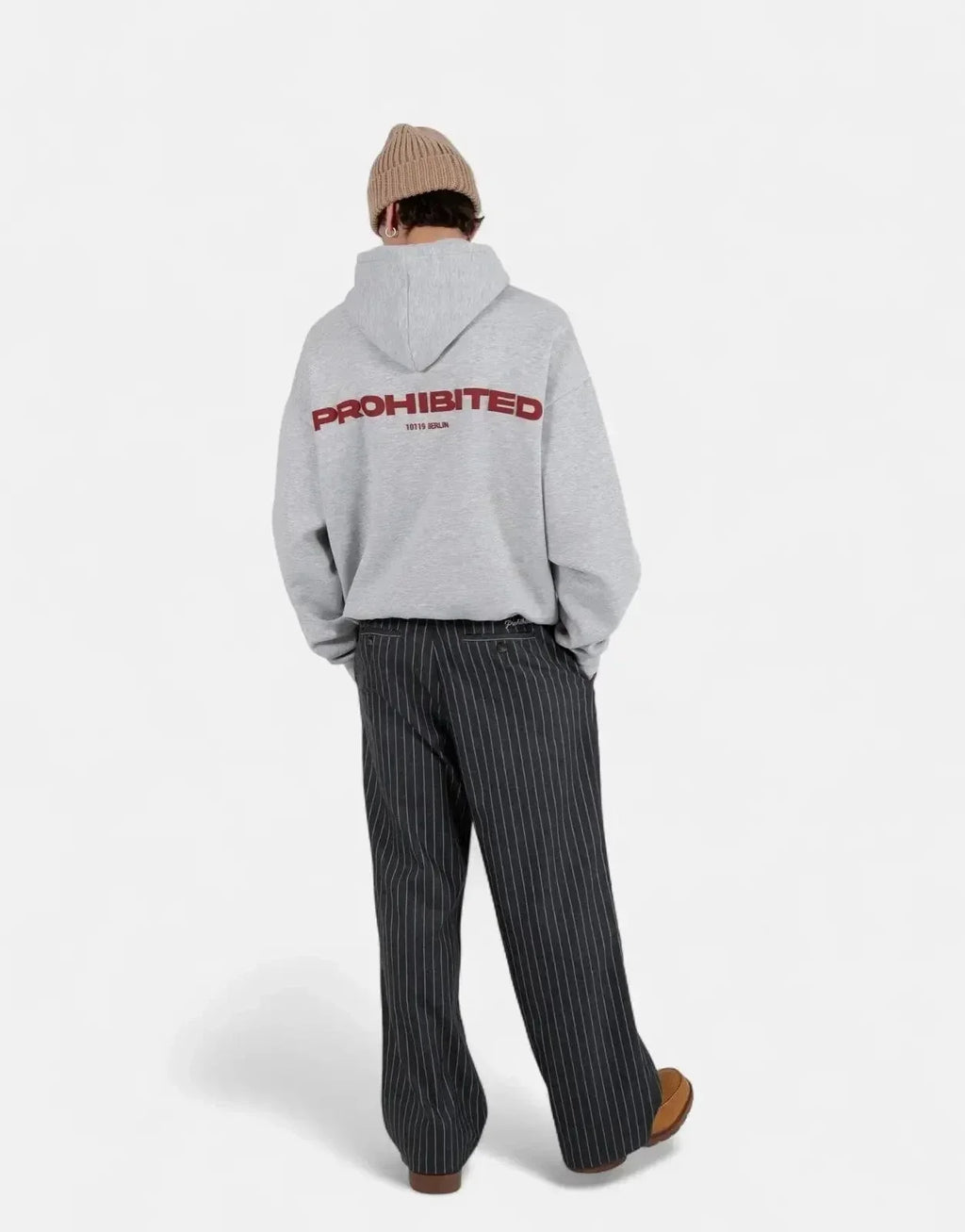 Prohibited 10119 Grey Melange Hoodie - view 3