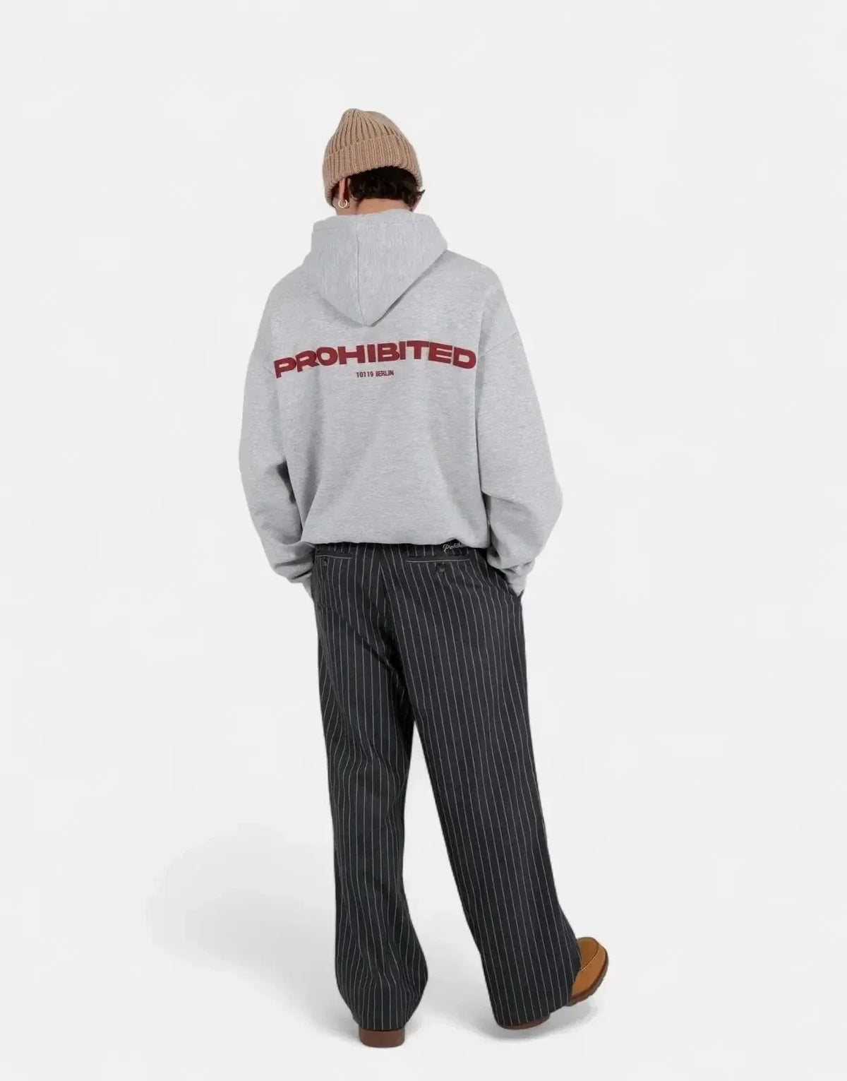 Prohibited 10119 Grey Melange Hoodie - view 4