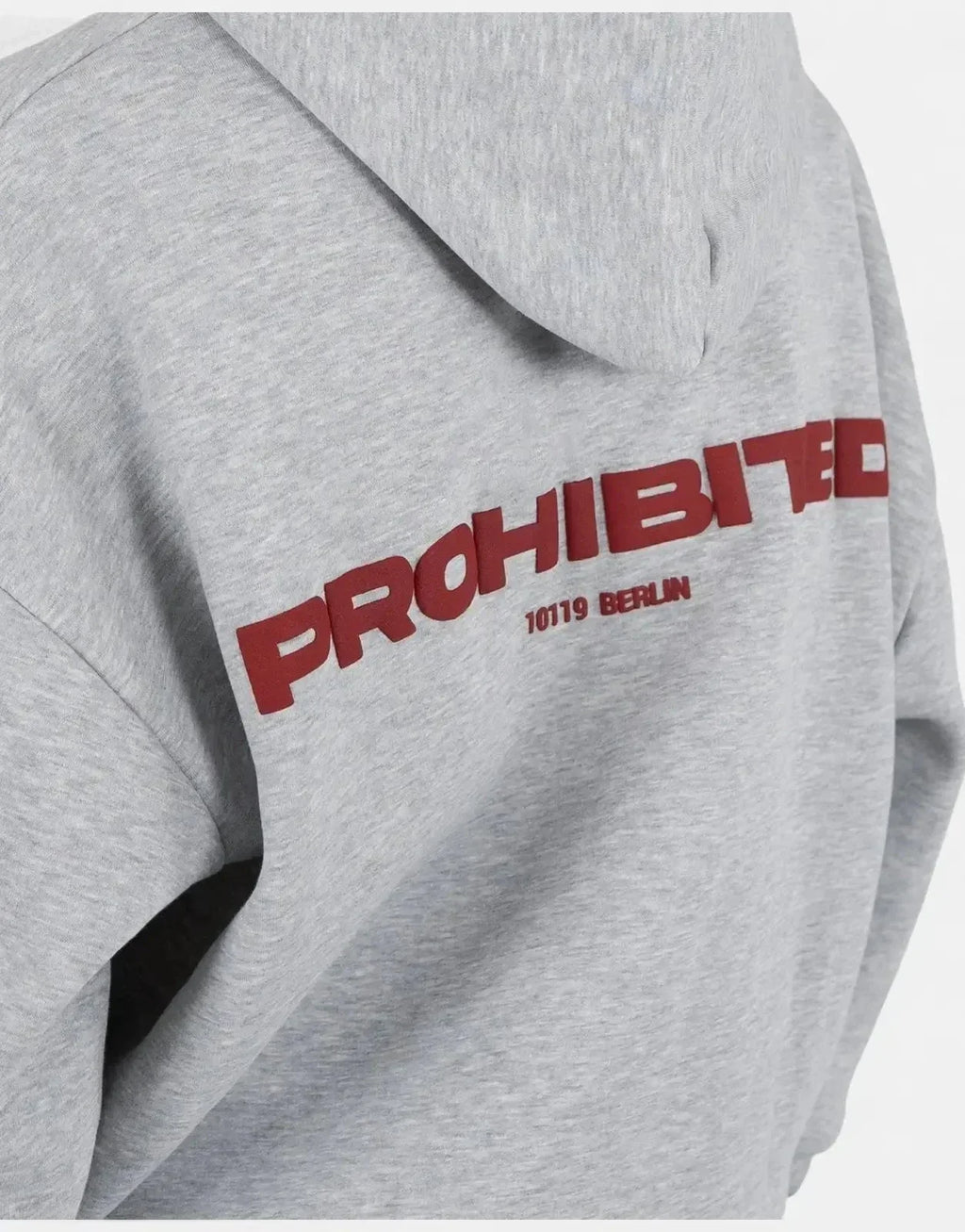 Prohibited 10119 Grey Melange Hoodie - view 6