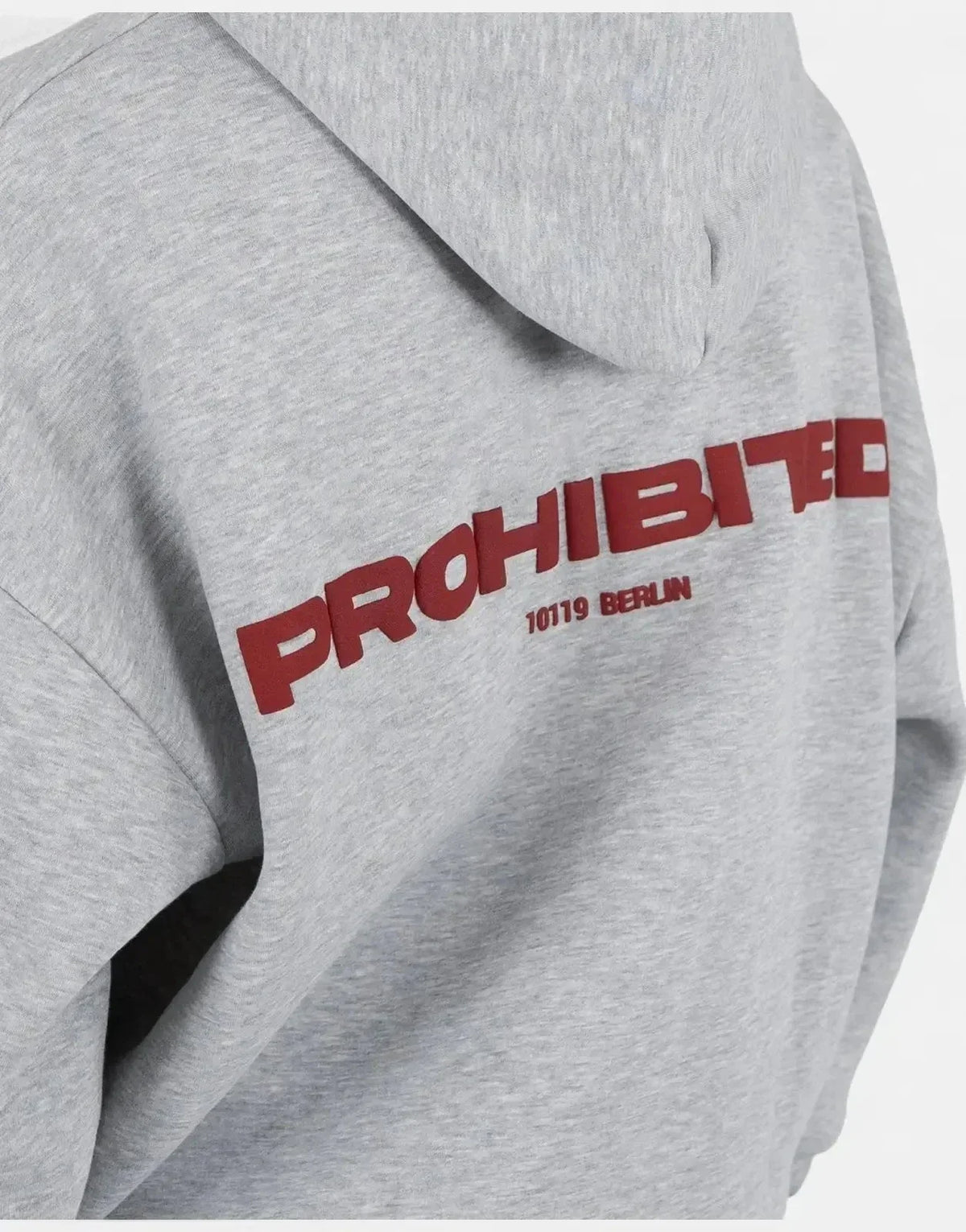 Prohibited 10119 Grey Melange Hoodie - view 6