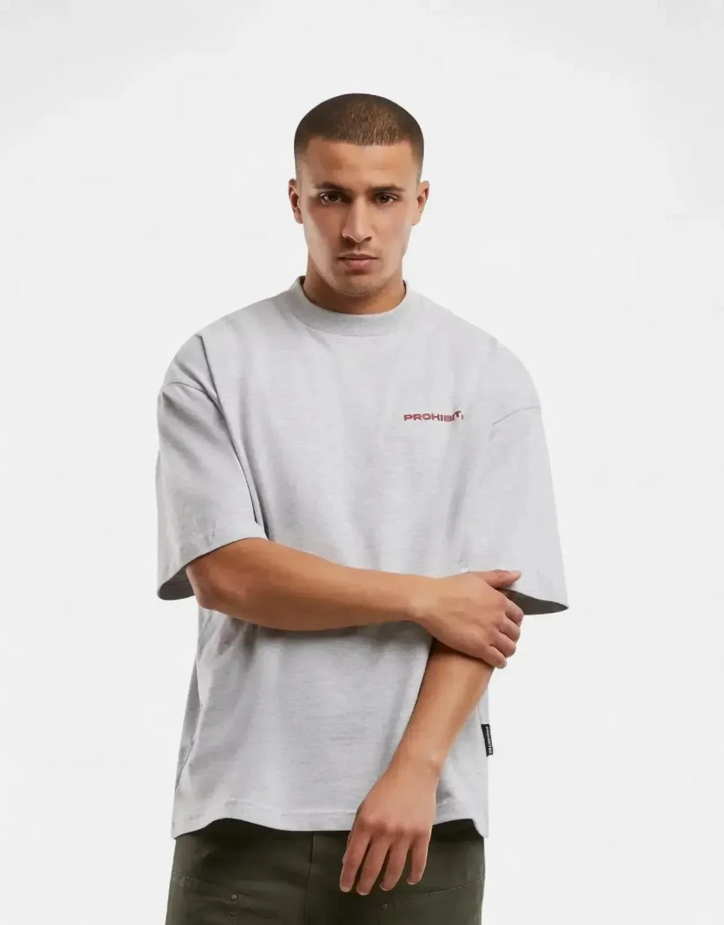 Prohibited 10119 Grey Melange T-Shirt