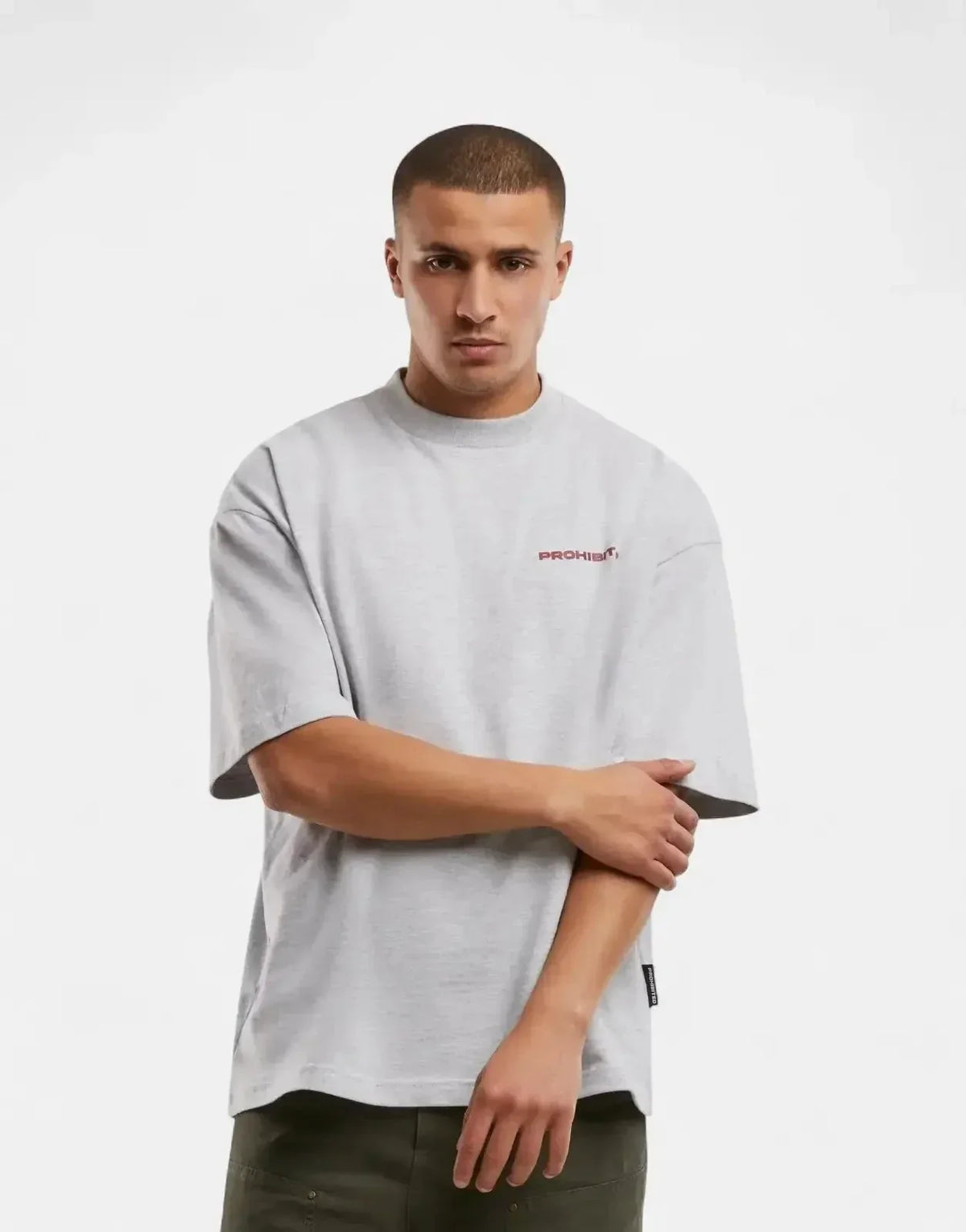 Prohibited 10119 Grey Melange T-Shirt