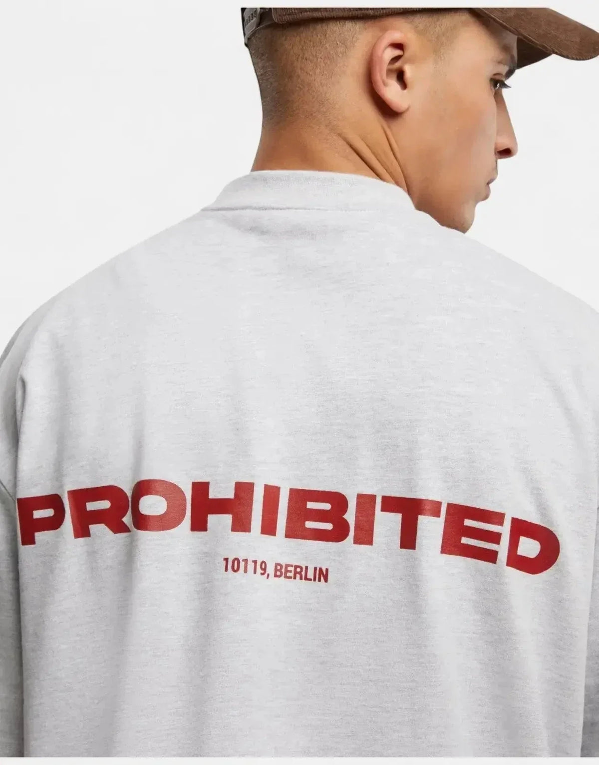 Prohibited 10119 Grey Melange T-Shirt - view 4