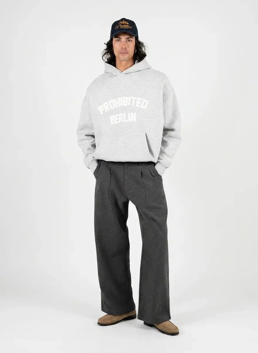Prohibited Berlin Grey Melange Hoodie