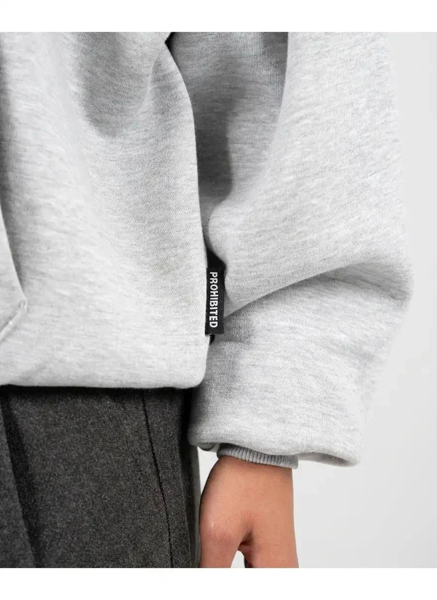Prohibited Berlin Grey Melange Hoodie - view 6
