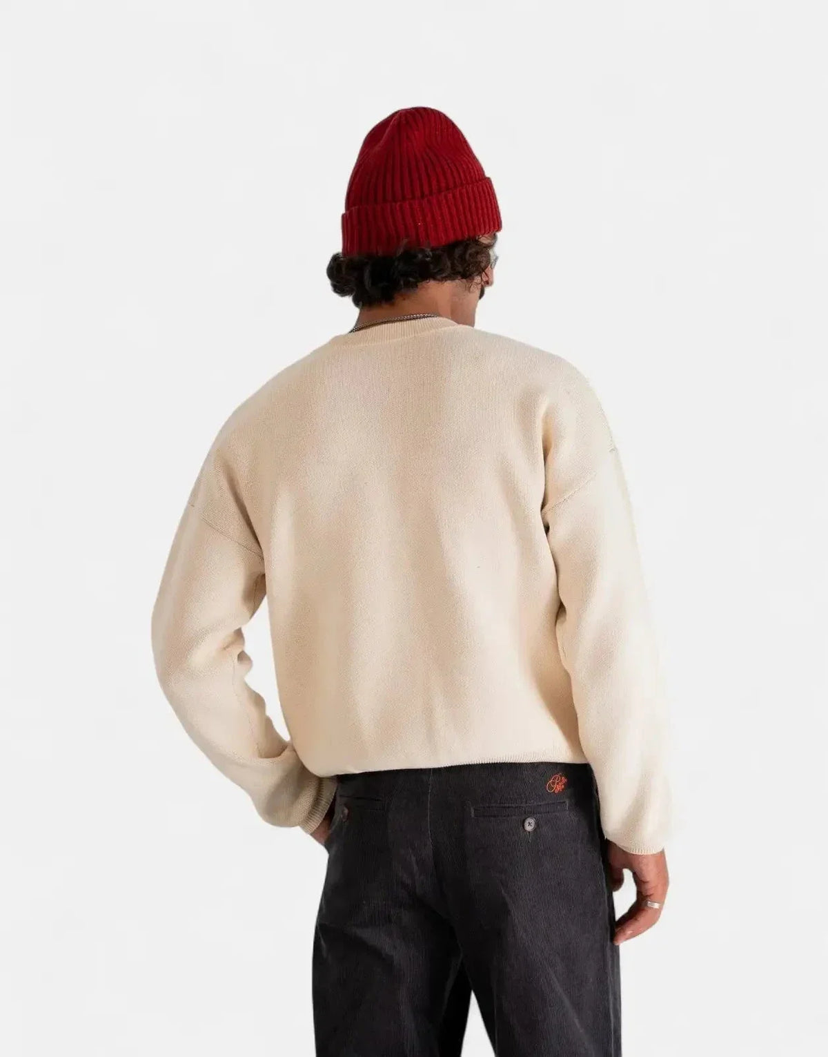 Prohibited Bloom Knit Cream Sweatshirt - view 2