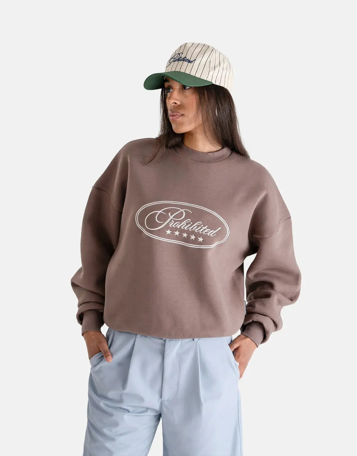 Prohibited Five Star Grey Crew Neck - view 2
