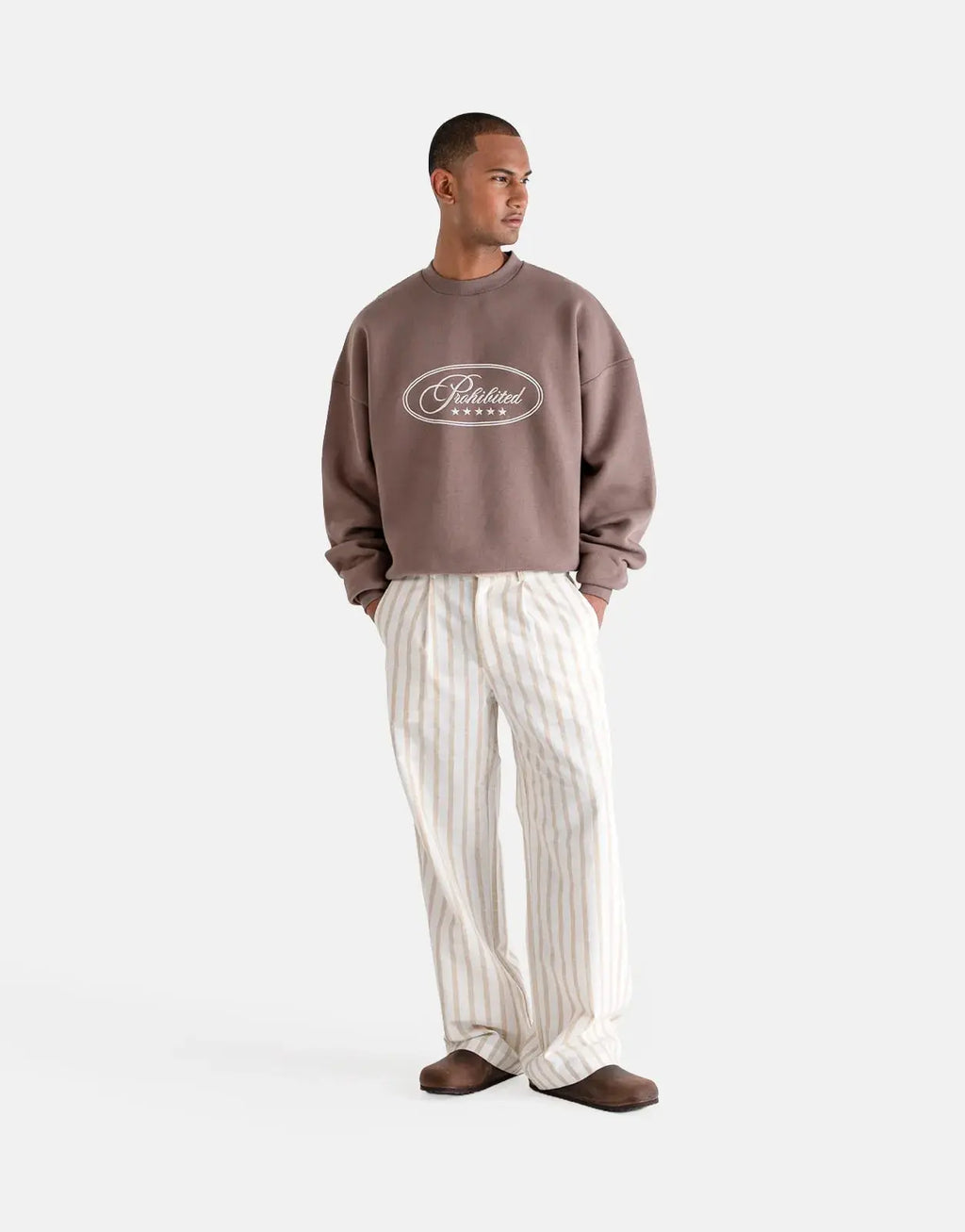 Prohibited Five Star Grey Crew Neck - view 3