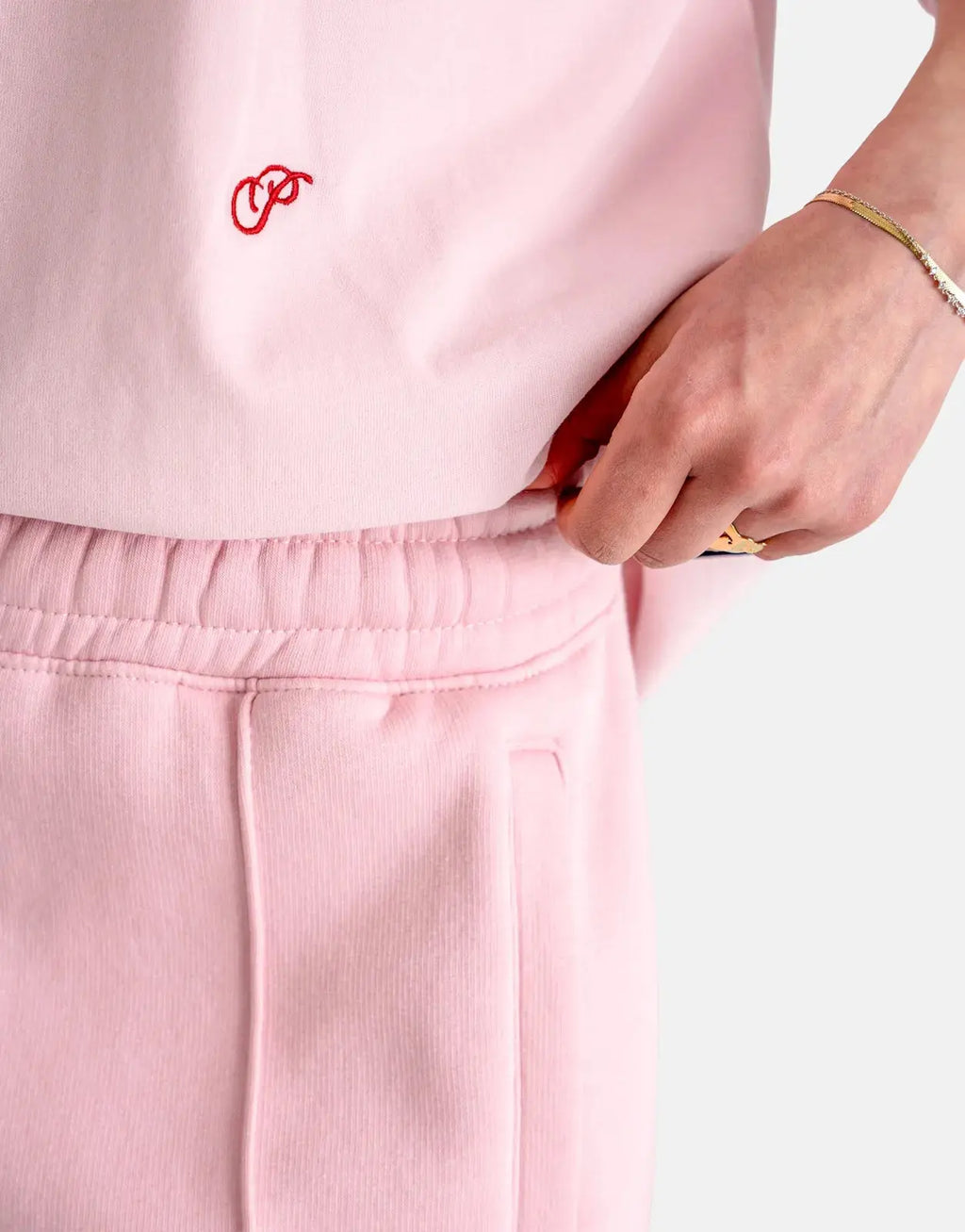 Prohibited Hometown Cherry Pink Sweatshorts - view 7