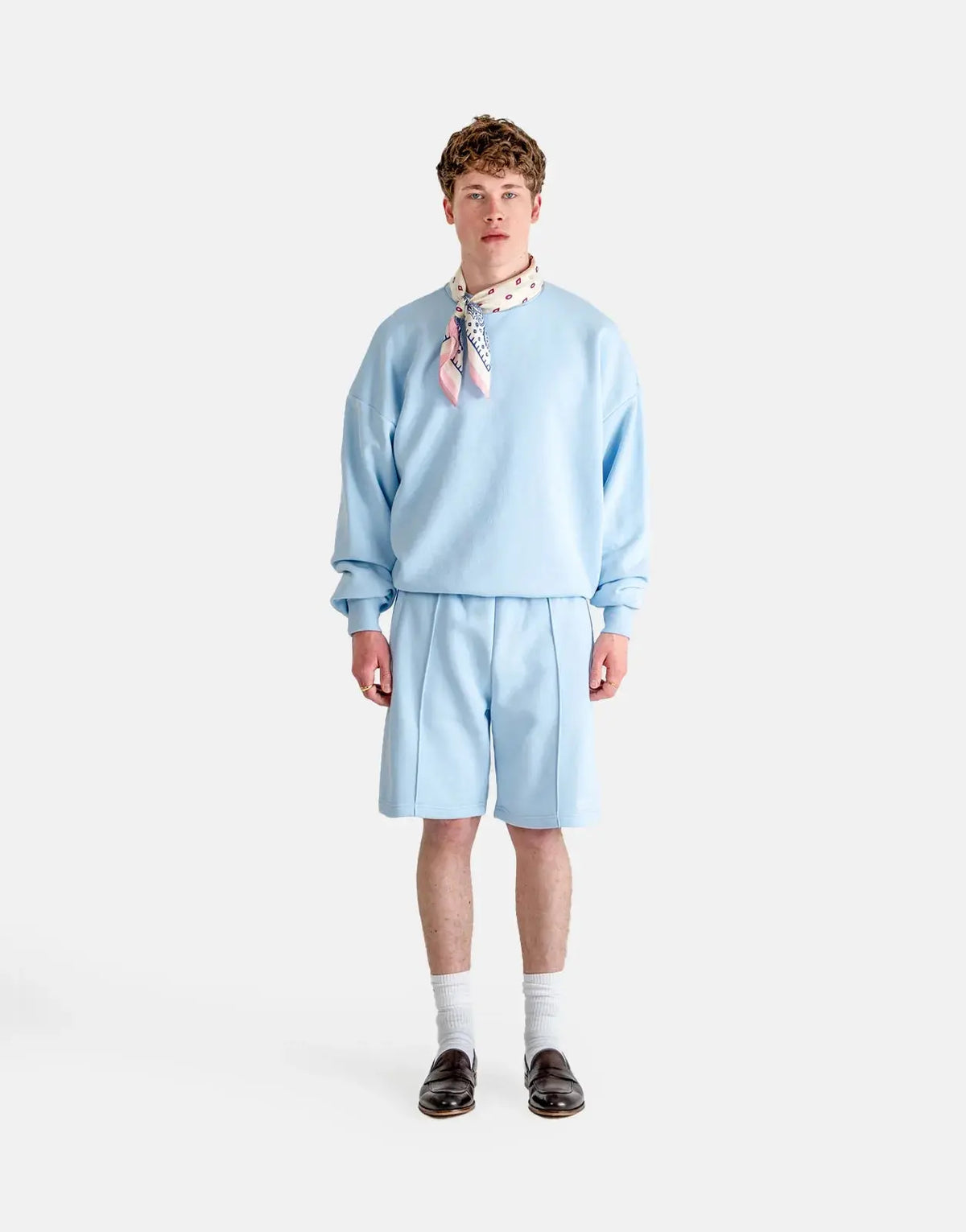 Prohibited Hometown Sky Blue Sweatshorts - view 5
