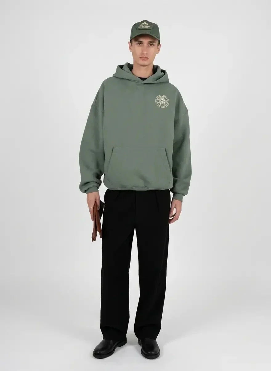 Prohibited Horse Racer Green Hoodie