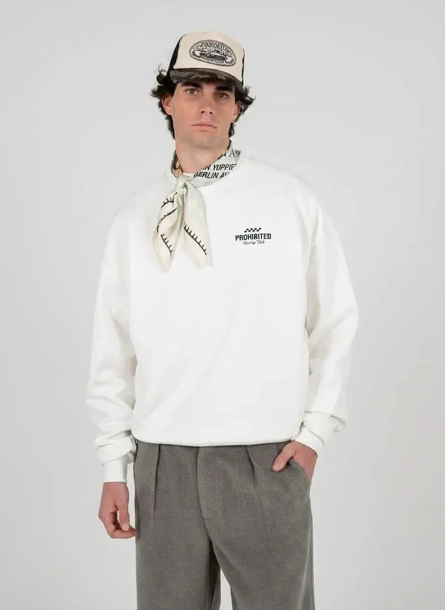 Prohibited In A Rush Crew Neck Offwhite T-Shirt