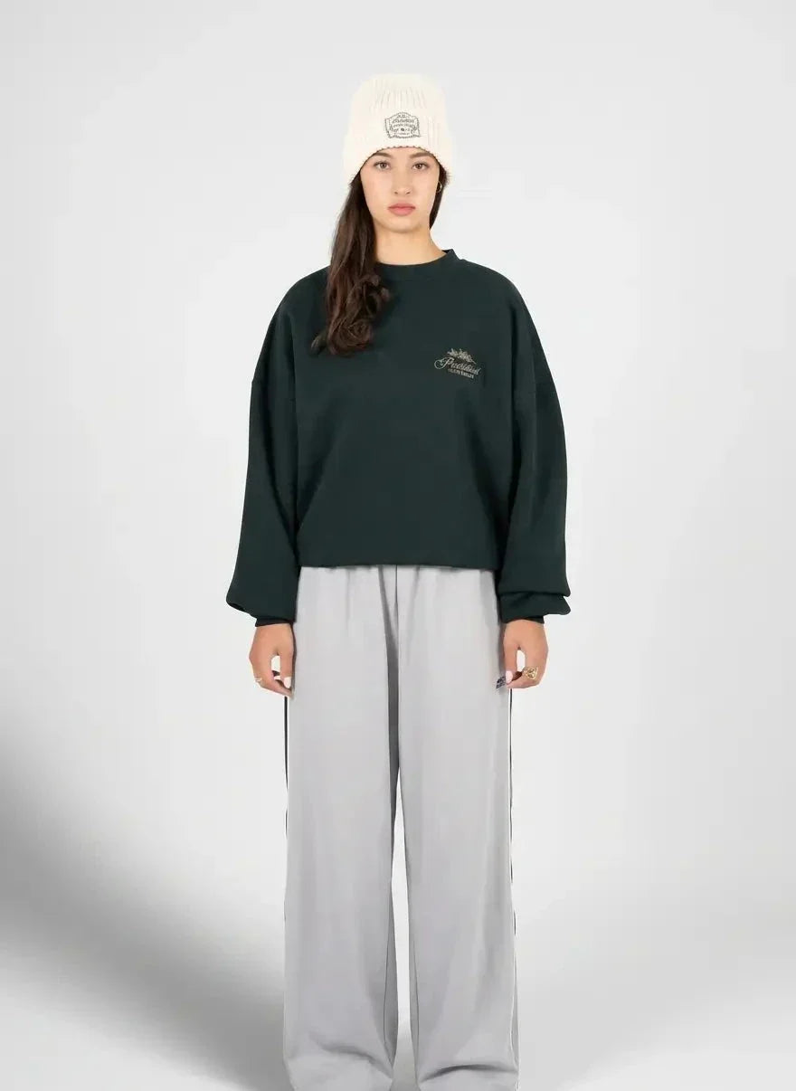 Prohibited Leaf Green Crew Neck Sweatshirt - view 5