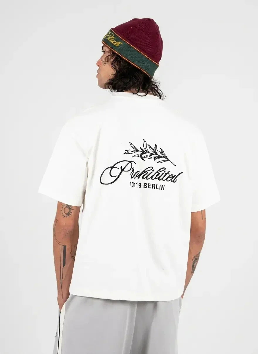 Prohibited Leaf Offwhite T-Shirt - view 2