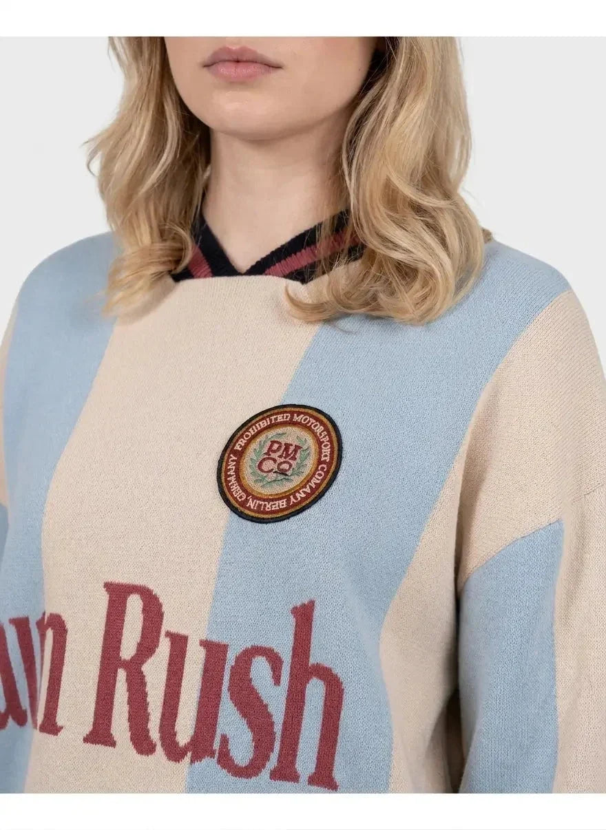 Prohibited Overdrive Blue Knit Trikot - view 4