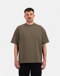 Prohibited Oversized Mokka Stone Washed T-Shirt