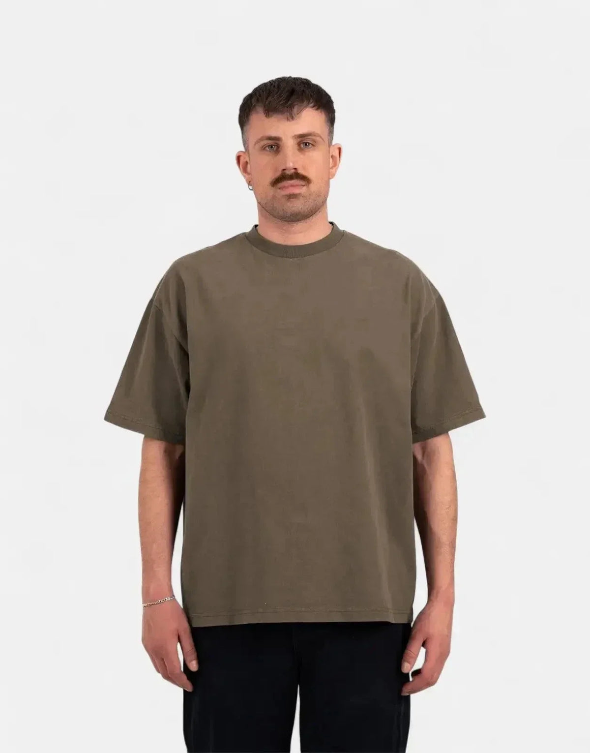 Prohibited Oversized Mokka Stone Washed T-Shirt