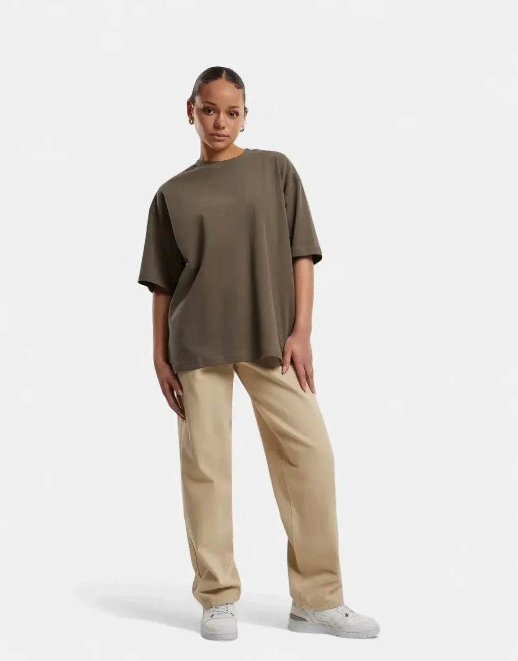Prohibited Oversized Mokka Stone Washed T-Shirt - view 3