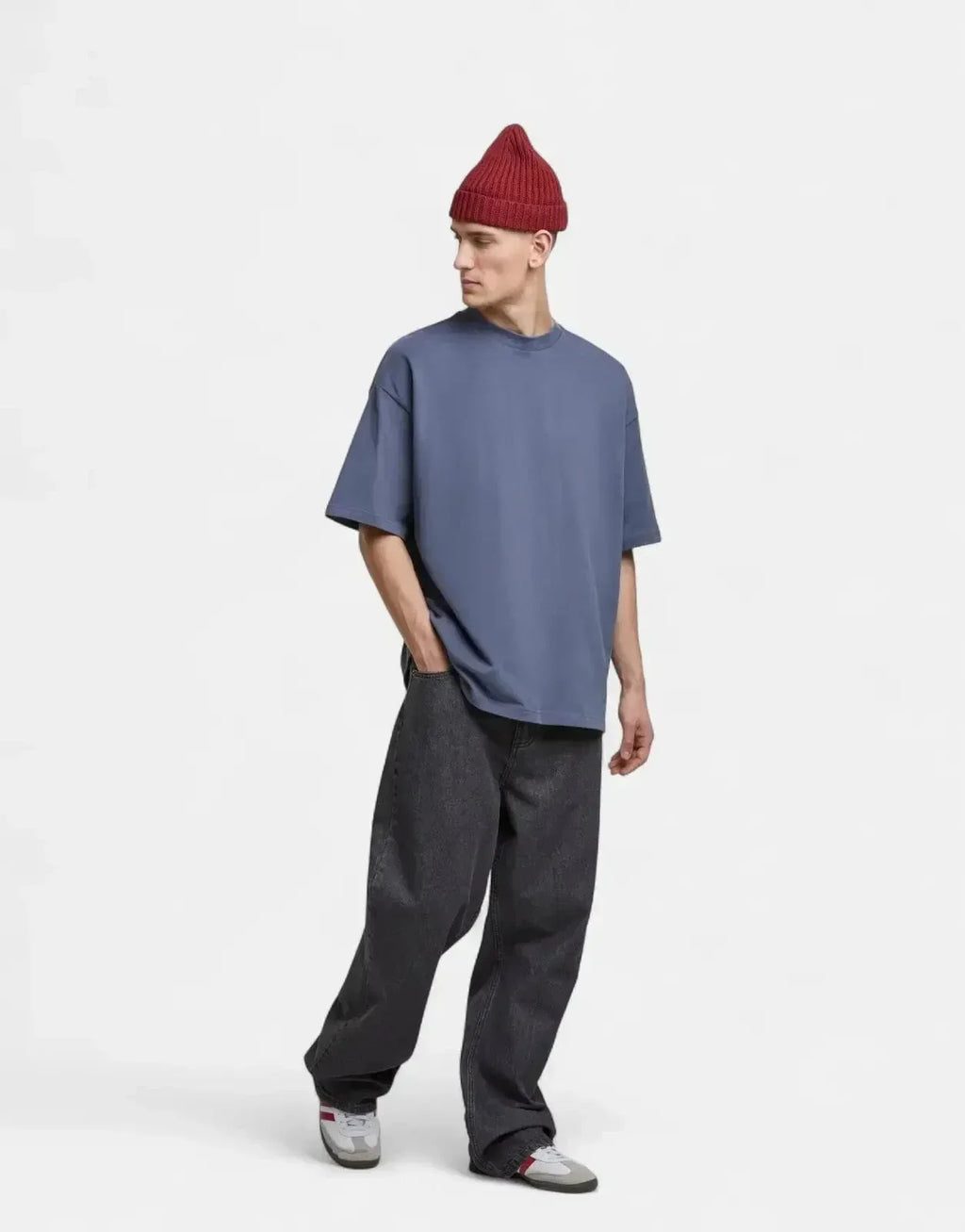 Prohibited Oversized Steel Grey T-Shirt - view 3