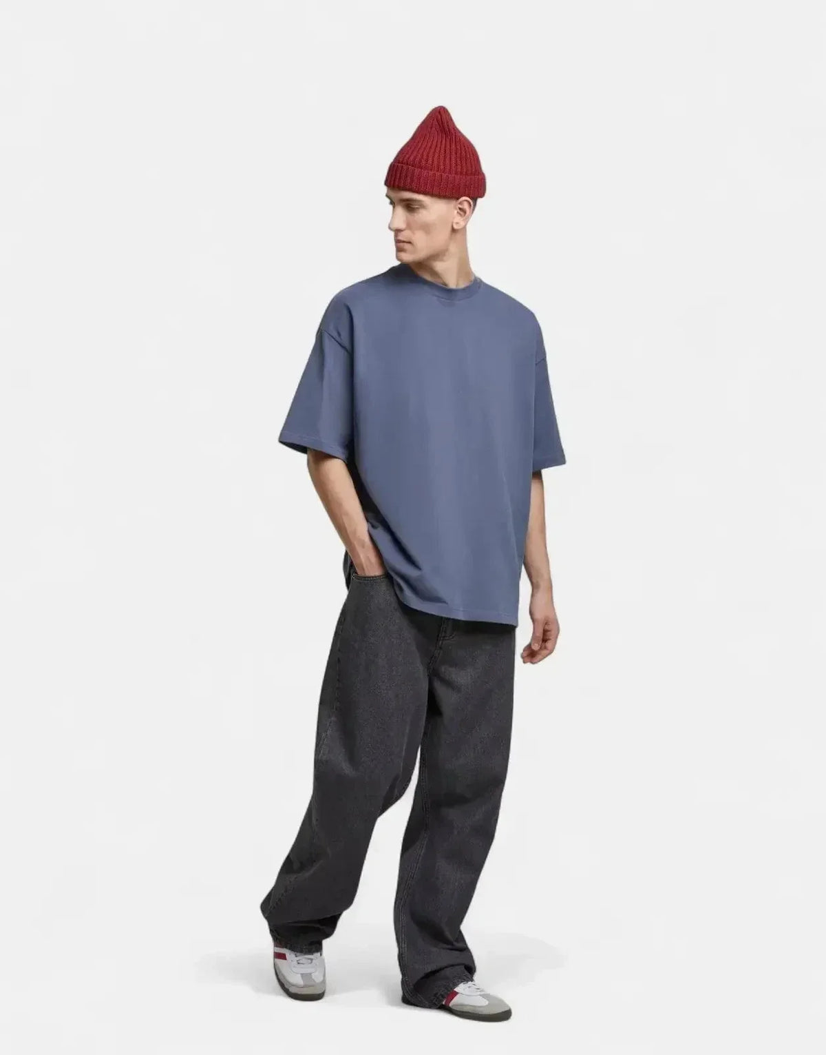 Prohibited Oversized Steel Grey T-Shirt - view 4