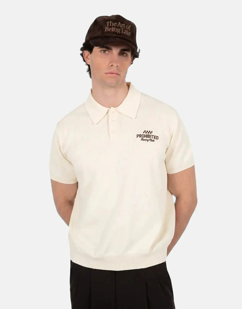 Prohibited Speedtrap Offwhite Polo Shirt