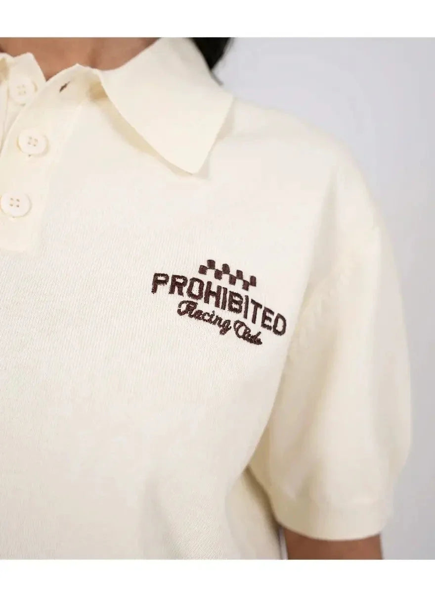 Prohibited Speedtrap Offwhite Polo Shirt - view 3