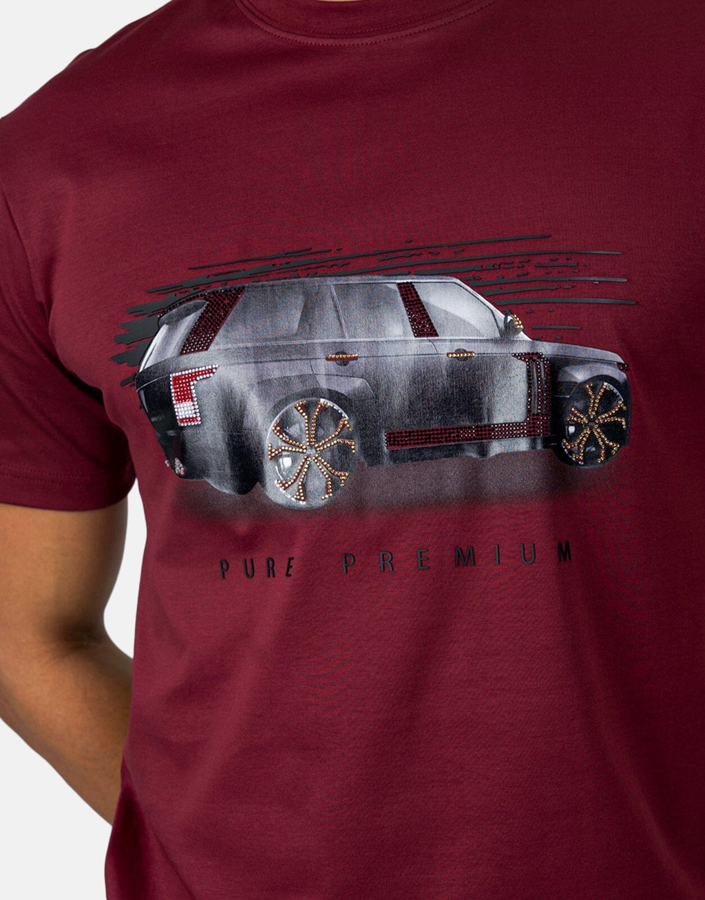 Pure Premium Carro R Burgundy T-Shirt - view 3