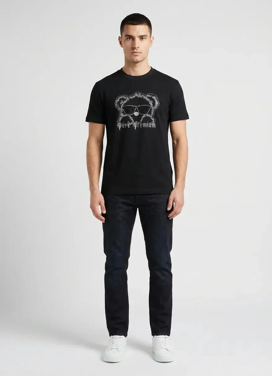 Pure Premium Greco Black T-Shirt