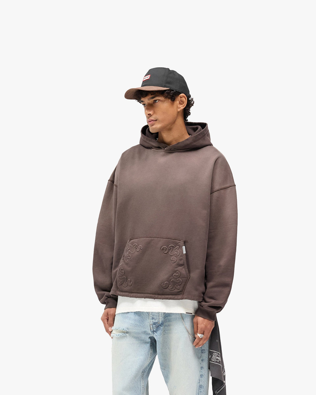 Represent X Hunter Hoodie - Stained Brown