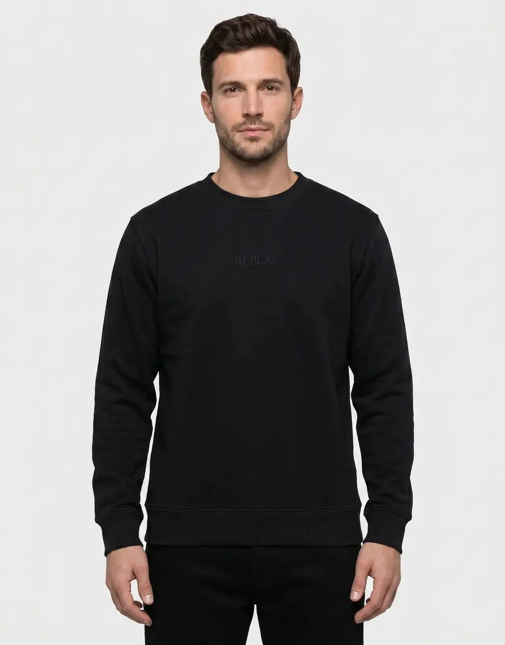 Replay 1981 Centre Chest Black Sweatshirt