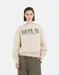 Replay Attitude Light Sand Oversized T-Shirt