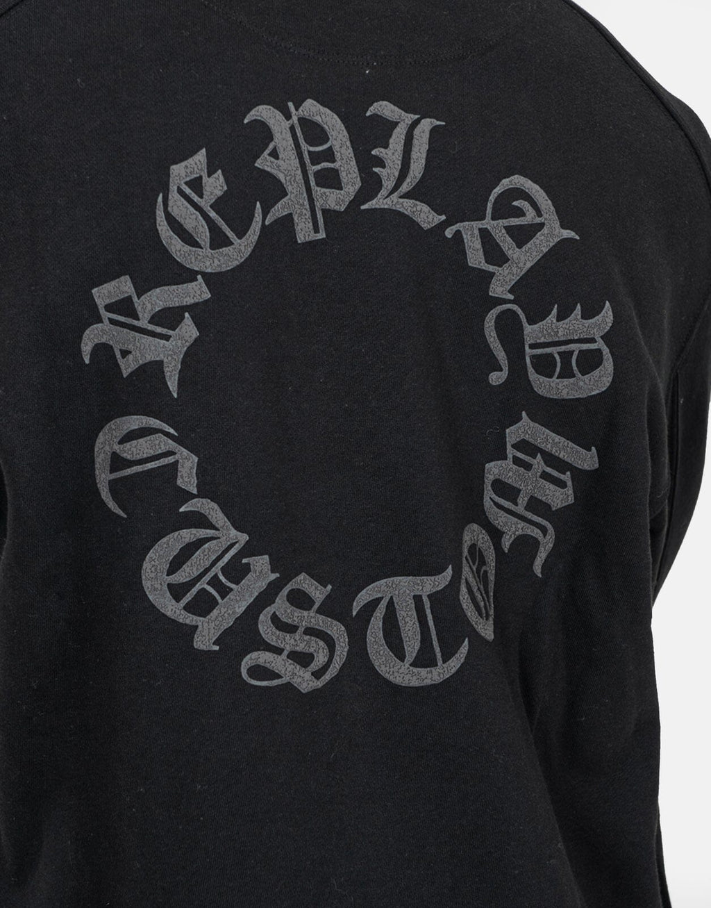 Replay Back Print Black Sweatshirt - view 3