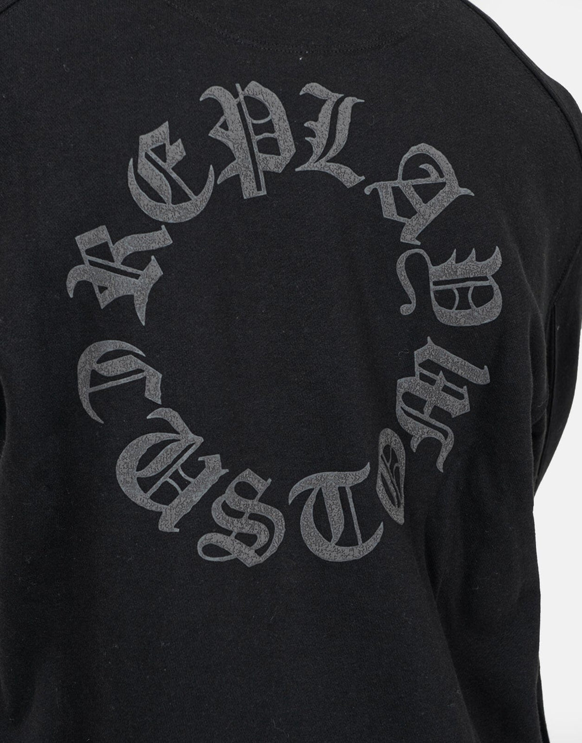 Replay Back Print Black Sweatshirt - view 3