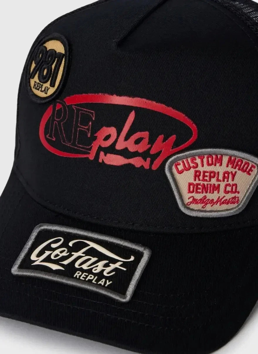 Replay Badge Black Cap - view 3