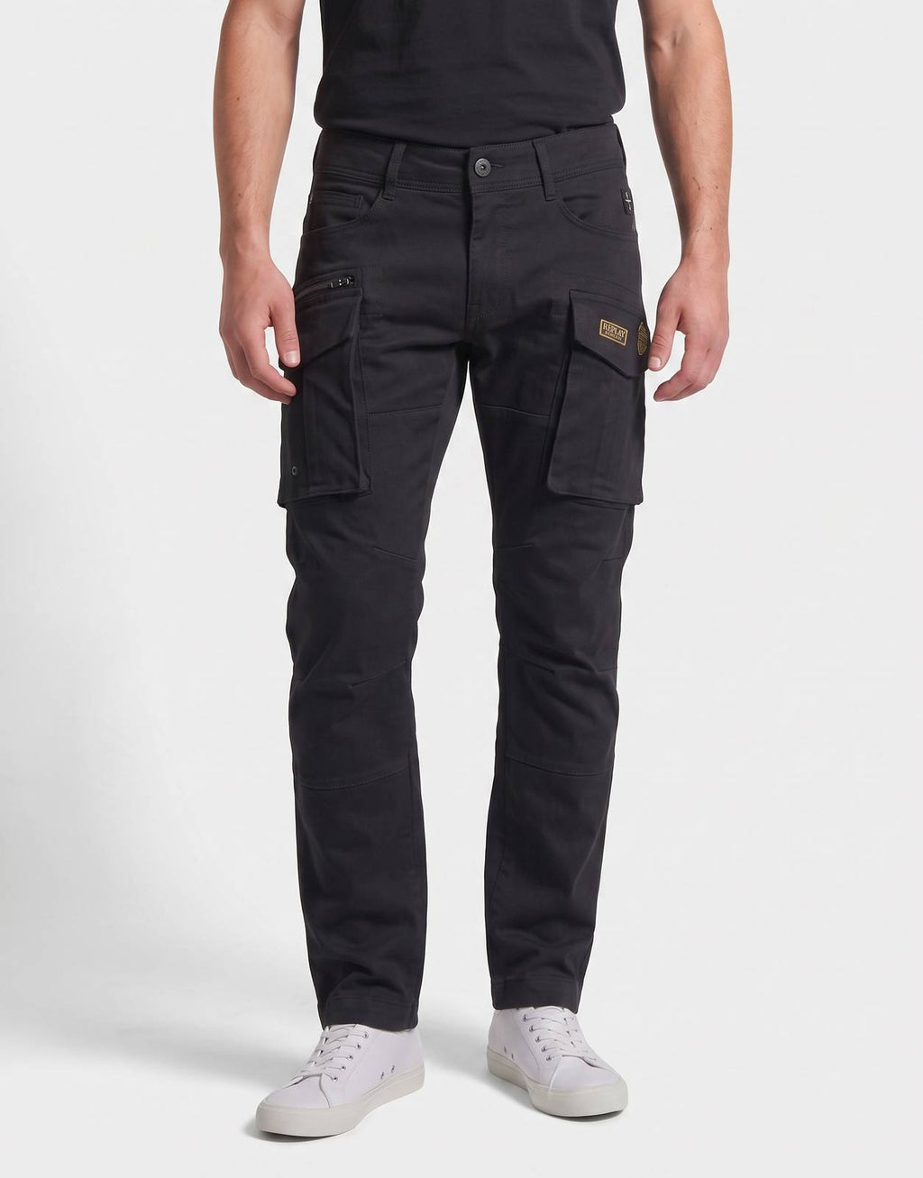 Replay Badges Black Cargo