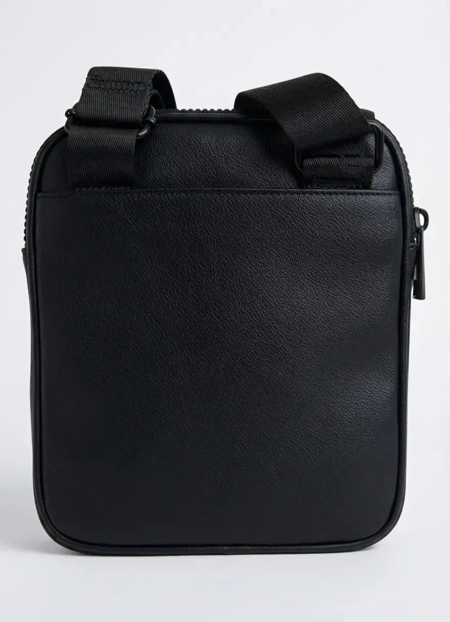 Replay Black Leather Side Bag - view 2